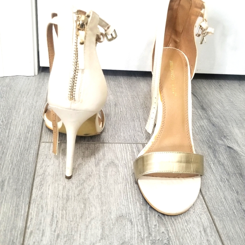 White&Gold heels - Picture 1 of 5